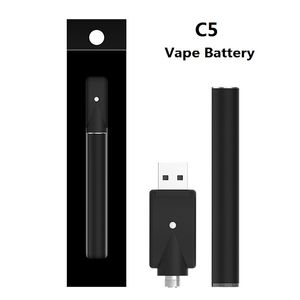 C5 Bud Touch Battery 10.5mm Buttonless Auto Activated Vape O Pen 345mAh for 510 Cartridges with Bottom Indicator Light Manufacturer Direct Supply
