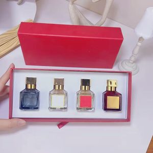 Masion Baccarat 540 Parfüm-Geschenkset 4 Bilder x 30 ml Rouge Extrait De Parfum Herren Damen Duft Langanhaltender Geruch mit Geschenkbox Kit kostenloser schneller Versand