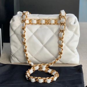 2023 novas bolsas de grife bolsa de travesseiro de corrente 3502 bolsa de ombro mensageiro nas axilas de alta qualidade moda clássica feminina bolsa de couro genuíno quadrado treliça luxo