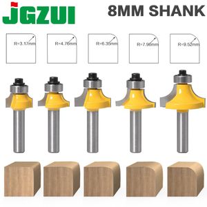 Frees 8mm Corner Round Over Router Bit with Bearing Milling Cutter for Wood Woodworking Tool Tungsten Carbide