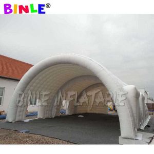 20x10x5m large white inflatable stage cover with doors inflatable dome building big inflatable wedding party marquee tent