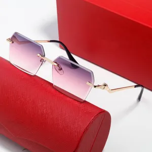 Hexagonal womens sunglasses unique design gradient color lens modern femininity mens sunglasses luxury designer wholesale with box