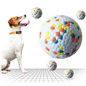 Dog Toys Chews Pet Toy Fetch Ball Light Chew Rubber Высокая эластичная сопротивление укуса Интерактивный бросок для собак аксессуары 230606