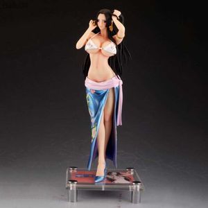 Anime One Piece Boa Hancock Sexig PVC Action Figur Vuxen Collection Hentai Model Doll Toy Gift L230522