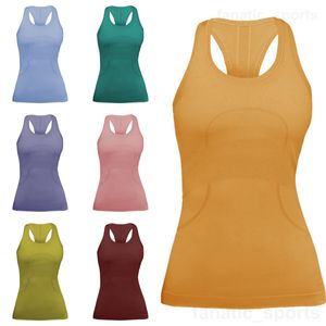 Lu Align Lu Yoga Colete Feminino Sexy Sem Mangas Tanque Elástico para Esportes ao Ar Livre Yogas Vestir Corrida Respirável Velocidade Rápida Musculação Top Respirável