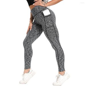 Active Pants Fittoo Push Up Scrunch Leggings for Women Sport Tights High midje Yoga med sidofickor Vital Fitness Workout Gym Leggins