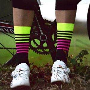 Sports Socks Colorful Sport Cycling Men Women Professional Running Bike Unisex Breathable Sweat Wicking Camping Tennis Baseball