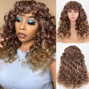 Ladies' 15 Inch Small Curl Synthetic High-Temperature Silk Rose Net Wig Various Styles Available Stylish and Comfortabl