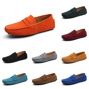 Casual Shoes Men Black Brown Red Orange Dark Green Blue Grey Mens Trainers Outdoor Sports Sneakers Color102
