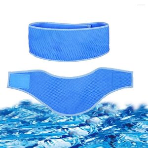 Coleiras para cachorros de verão refrescantes para animais de estimação pescoço de gelo bandana lenços triangulares coleira de gato para 2 peças