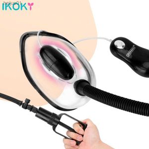 IKOKY Bullet Vibrator Vagina Pussy Pump Clitoris Stimulator Breast Massage Nipple Sucker Manual Vacuum Sex Toys For Wo