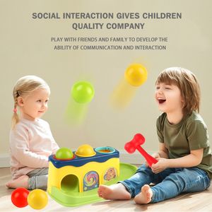 Novelty Games Baby with Hammer Tool Pop up Toys Children's Preschool Educational Stacking Hand Ball Box Game Gifts for Boys Girls 230605