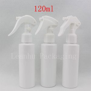 40X 120ml weißes Make-up-Einstellungs-Triggerspray Kunststoff-Sprühflaschenbehälter leer DIY nachfüllbare Wassersprühflasche221G