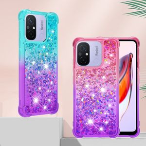 Bling a flusso di sabbie e custodie per gradiente liquido glitter angoli rinforzati TPU per Redmi 13C 12C A1 A3 10C Nota 11 12 12S 13 Pro Plus Poco X6 Pro M4 X4 X5 C40 Xiaomi 13 Lite