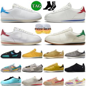 2023 Fashion Union LA X Cortez x Casual Shoes Herr Dam Platform OG Sp Union Vivid Sulphur Sneakers med strumpor LonBlack White Gorge Green Off joggingskor