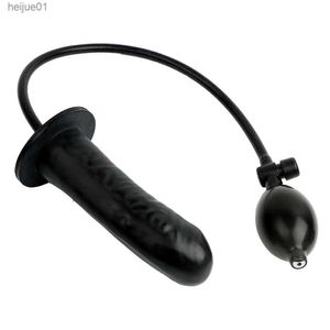 Ikoky anal plug falska penis sexleksaker för kvinnliga kvinnliga onanator enorm dildo med pump vuxen produkt uppblåsbar L230518