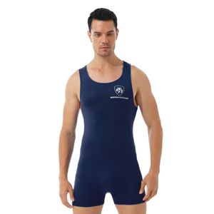 Modelador Corporal Masculino Body Masculino Decote Redondo Sem Mangas Treino Esporte Atlético Wrestling Boxer Macacão Collant Roupa de Noite Roupa de Noite Modelador Corporal Masculino 230606