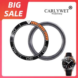 Top Watch Bezel Ceramic Black Orange Silver Write 41 5mm out for Omega Seamaster Planet Ocean 600M Collection339W