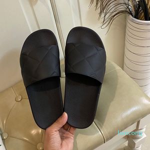 Projektant Sandałów Mody Sandały Kapcie dla mężczyzn Kobiety Checkerboard Designer Unisex Beach Flip Flip Flops Black Black