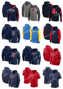 custom Men women youth Boston''Red''Sox''Hoodie Olive 2022 Salute to Service Therma Performance Pullover Custom Jersey Baseball Hoodie