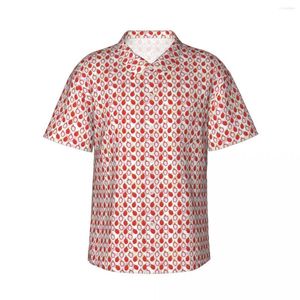 Camisas casuais masculinas Manga curta frutas tropicais Camisa fruta-dragão Roupas de praia Personalidade Tops