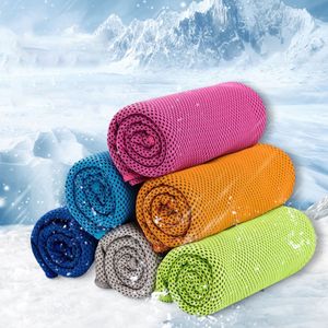 Summer Outdoor Sports Ice Cold Towel Scarf Running Yoga Travel Gym Camping Golf Sportss Cooling Towel Colds Neck Wrap highest quality