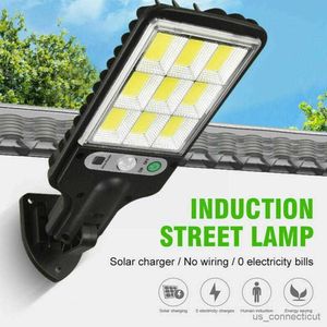 Sensor Lights Solar Street Lights Outdoor Solar Lamp With Light Mode Sensor Security Lighting For Garden Patio R230606