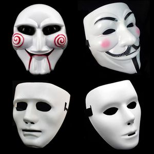 Party Masks Movie Masquerade Anonymous Face Mask Halloween Party Cosplay Masks Props for Adult Kids Film Theme Mask Anime Costumes Supplies 230606