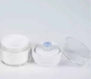 Qualität 15 30g Weiß Einfache Airless Kosmetik Flasche 50g Acryl Vakuum Creme Jar Kosmetik Pumpe Lotion Container Großhandel