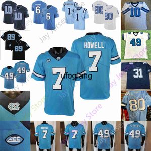 Coe1 North Carolina Football Jersey NCAA College Lawrence Taylor Julius Peppers Sam Howell Drake Maye Omarion Hampton Elijah Green Grey Echols Downs Nesbit Pettawa