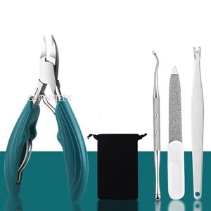 Nagelklippare Professional Toe Cutter Ingrown Toenail Tool Thick Nails Dead Skin Dirt Remover Super Sharp Curved Blade Tool 230606