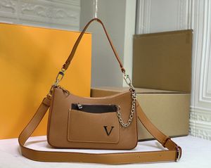 Kadın Tasarımcı Crossbody Bag Lüks Mini Çantası Marelle Koltuk Kesesi Çiçek Harfleri Omuz Çantaları Üst kaliteli deri bayanlar moda akşam makyaj çantaları