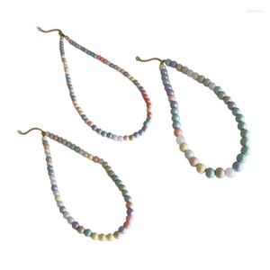 Catene M2EA Elegante resina multicolore imitazione perle collane a catena Materiale