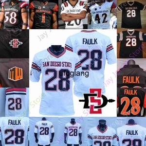 Coe1 San Diego Eyaleti Aztekler Futbol Forması NCAA Koleji Marshall Faulk Williams Jordon Brookshire Greg Bellinger Patrick McMorris Johnson Hawkins Thomas