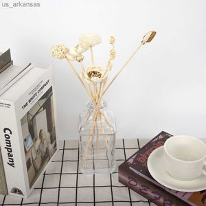 8st Artificial Lotus Flower Rattan Reed Fragrance Arom Diffuser Refill Stick Diy Floral Home Decor Crafts L230523