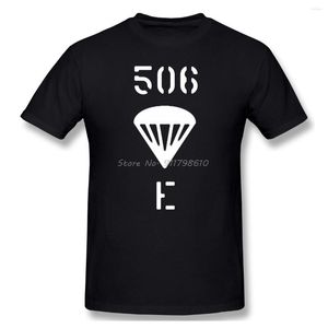 Camisetas masculinas de alta qualidade com decote em O algodão banda de irmãos - Easy Company Sign Active T-shirt Anime Men Tee Streetwear Harajuku