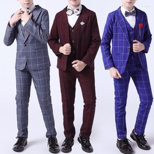 Мужские костюмы 2023 Элегантный один нижний жених вечеринка Kid Style Boy's Business 2 Piece (Jacket Pant) Traje de Novio