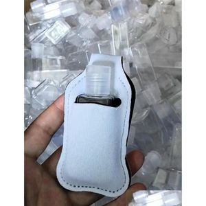 Party Favor 30 ml sublimering Blank Neopren per flaskhållare SBR Hand Sanitizer Set White Keychain Gift Drop Delivery Home Garden F Dhidy