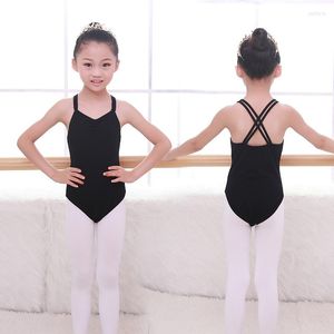 Bühnenkleidung Kinder Ballett Body Stretch Trikots Mädchen Gymnastik Body Kinder Overall Tanz