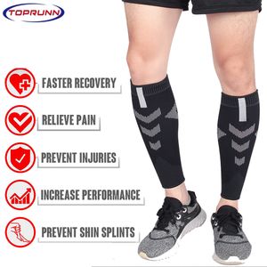 Armbenvärmare TopRunn 1Pair Calf Compression Hyls för män Kvinnliga Compression Sock för löpare Shin Splint Varicose Vein Calf Pain Relief 230606