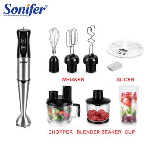 Fruktgrönsaksverktyg 10 i 1 Multi Blender rostfritt stål matprocessor Vegetabilisk kämpare Köttkvarnstoppare Visp 800W matblandare Juicer Sonifer 230605