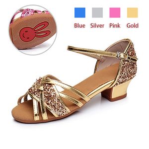 Sandaler Child Dance Shoe For Girlskidwomen Ballroom Latin Shoe Ladies Modern Tango Salsa Sandaler Dancing Shoe 3,5 cm Low Heel 230605