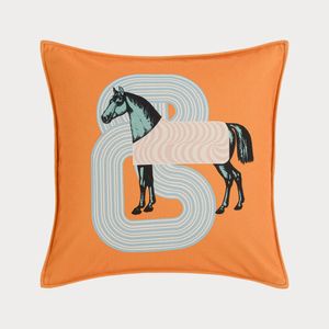 Luxury Horse Pillow Covers Double-sided Animals Print Cushion Cover European Style Sofa Decorative Throw Pillow Cases 2023070915