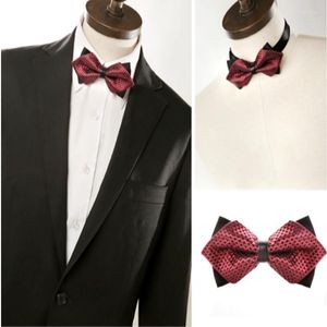 Bow Ties Men Bowtie Est Butterfly Knot Mens Tillbehör Lyxig slips svart cravat formell kommersiell kostym bröllop ceremoni