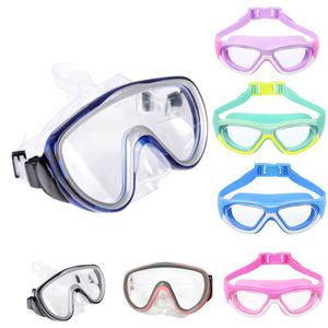 Дайвингические очки плавание очков Взрослые детские сноркелинг Scuba Snorkling Goggles Anti-Fog УФ-защита плавательных очков бассейн 230606