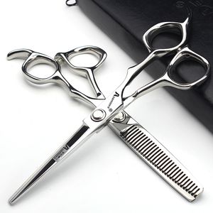 Professional Hairdressing Scissors Set - 6.5 to 7.5 Inch Stainless Steel Salon Shears, Barber Cutting & Thinning Tools
