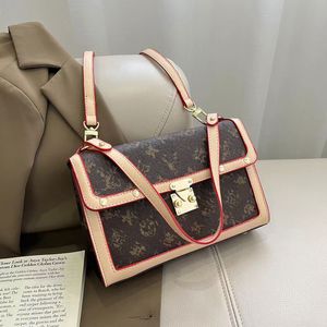Klassisk crossbody väska prägling blomma designers väska axelkedja totes väska underarmsäckar läder handväska handväska plånbok