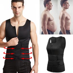 Men's Body Shapers Men Body Shaper Waist Trainer Sauna Suit Sweat Vest Slimming Underwear Weight Loss Shirt Fat Workout Tank Tops Shapewear 230606