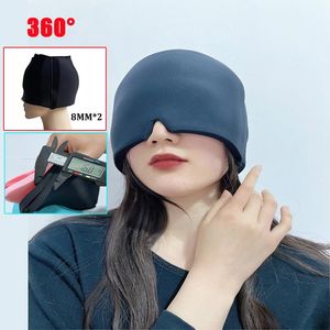 Rilassamento Gel a 360° Terapia caldo-freddo Mal di testa Gel per emicrania Cappello di ghiaccio Pacchetto rinfrescante Cappello di sollievo indossabile Tensioni Chemio Seno Collo Antistress