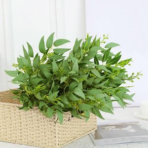 Decorative Flowers Artificial Are Placed In The Display Case Of Window Myrtle Leaf Spray About 18 To 20Inch